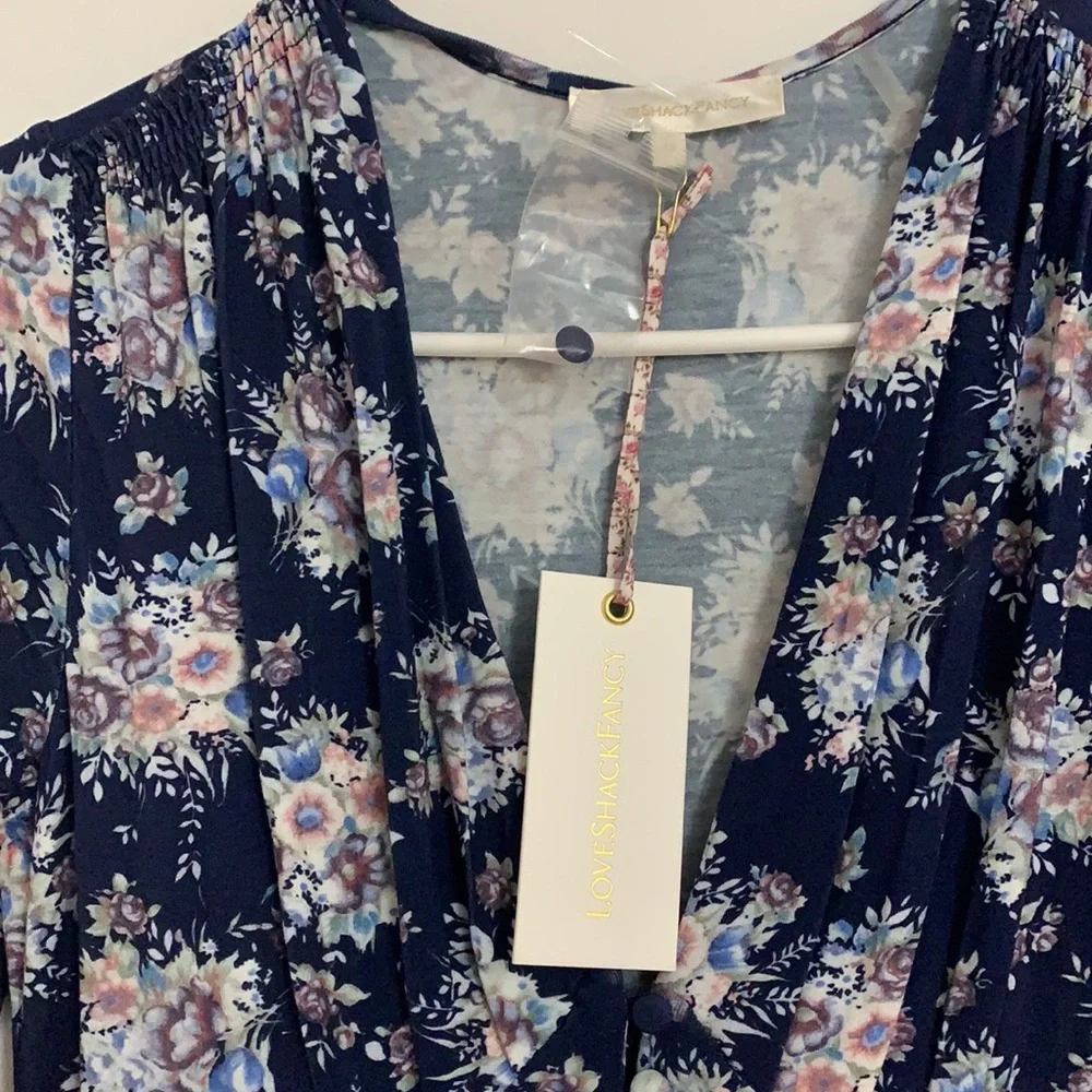 NWT LoveShackFancy Min Jersey Midi Dress - Picture 6 of 7